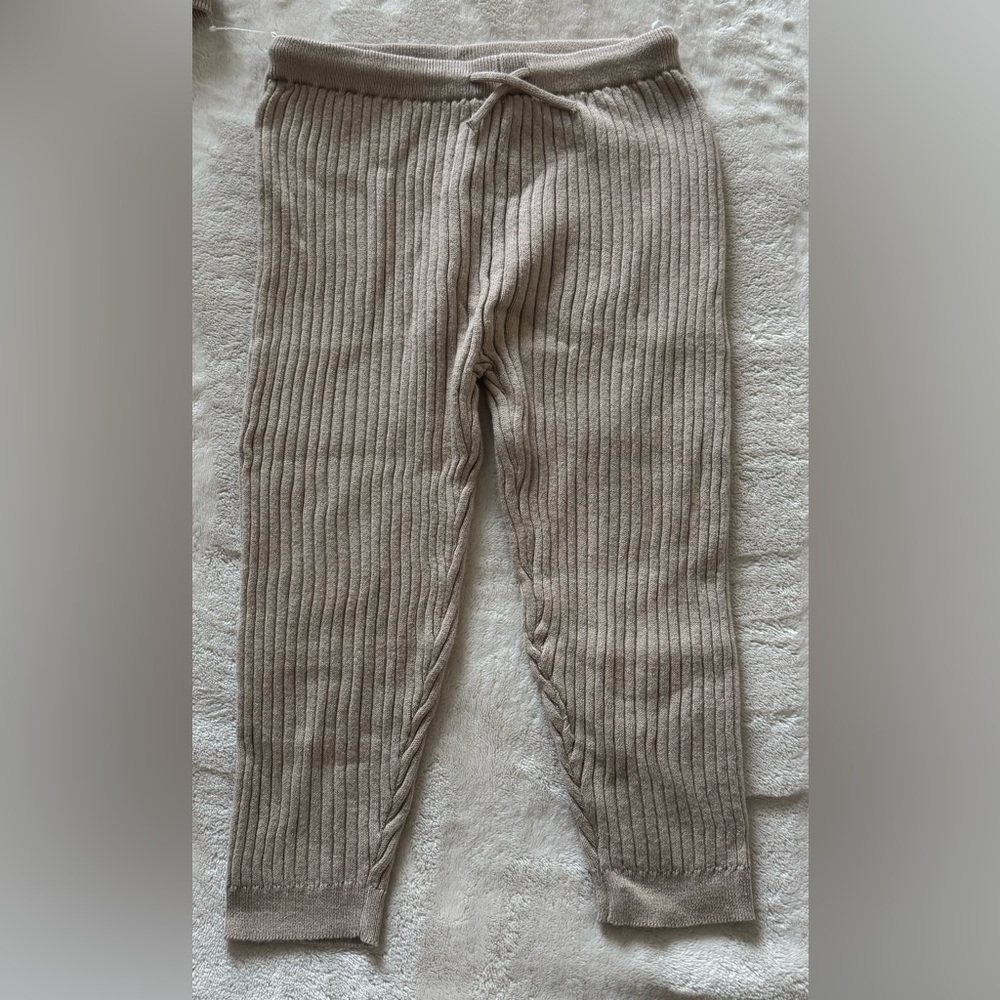 NWT H&M Beige Ribbed Knit Set - Picture 3 of 8
